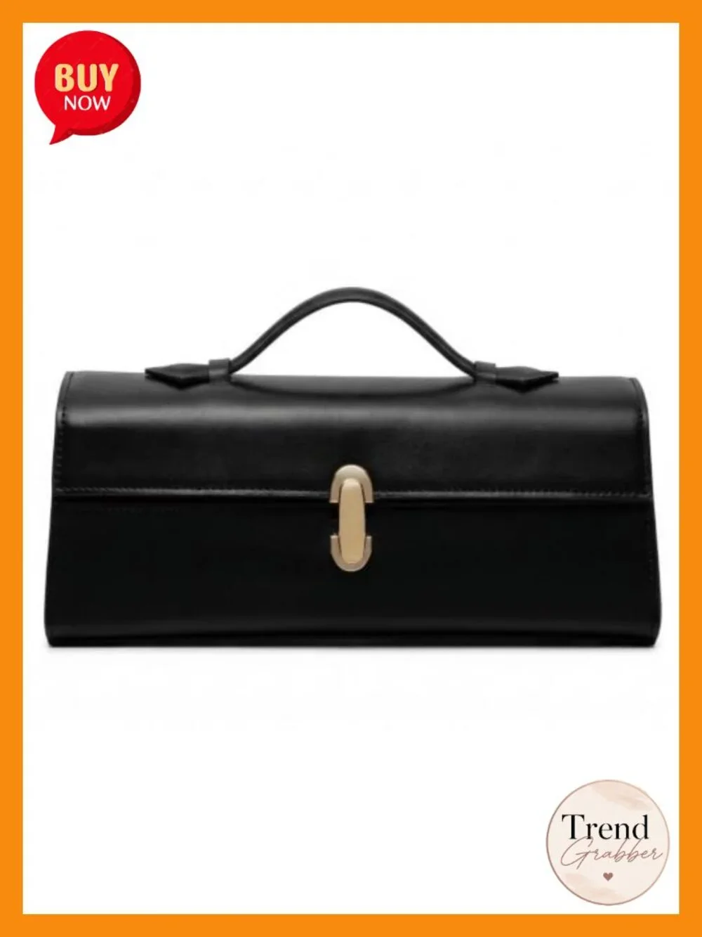 Metallic PU Leather Evening Clutch Purse Square Box Designer Handbag with Twist